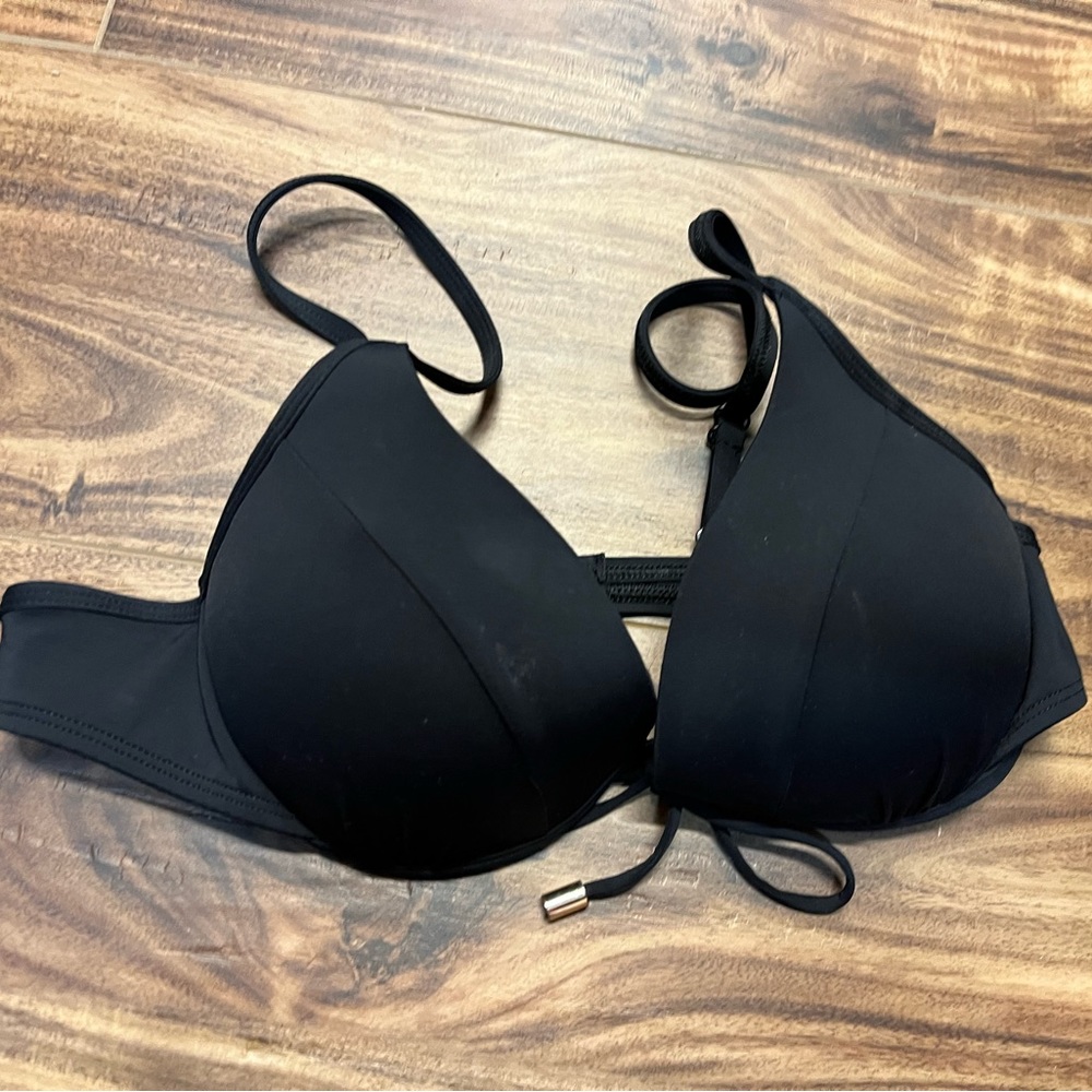 - Skye black padded bikini top, size Small